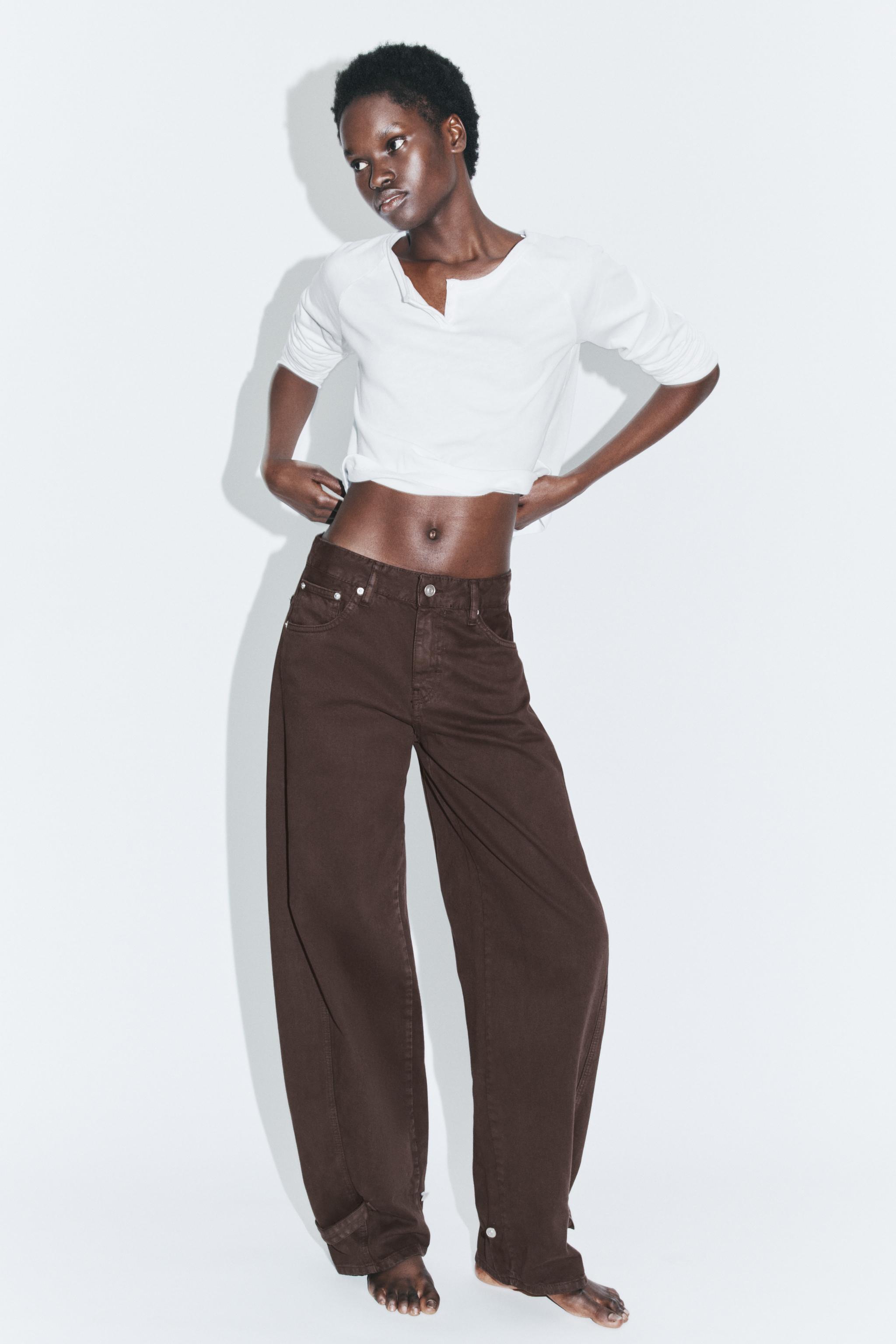 TRF BALLOON MID-RISE JEANS WITH BELT LOOPS